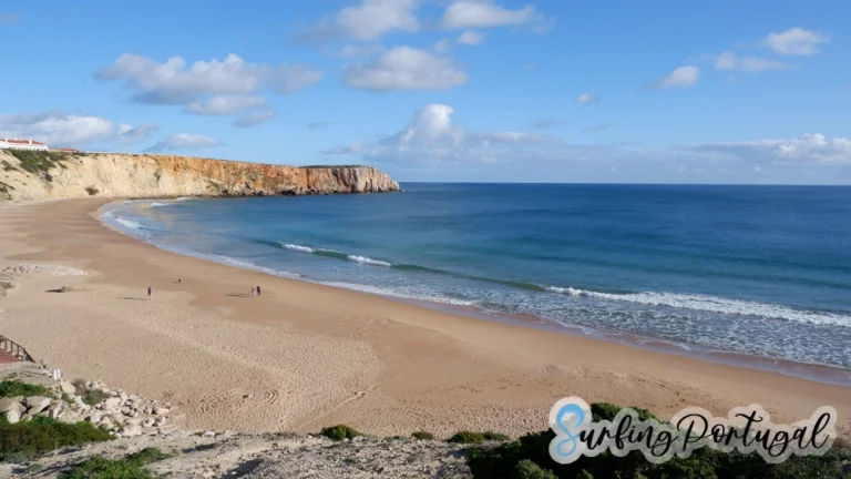 Bay of praia da Mareta on a sunny afternoon