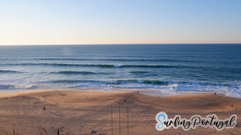 Panoramic front view of the beach of Santa Cruz