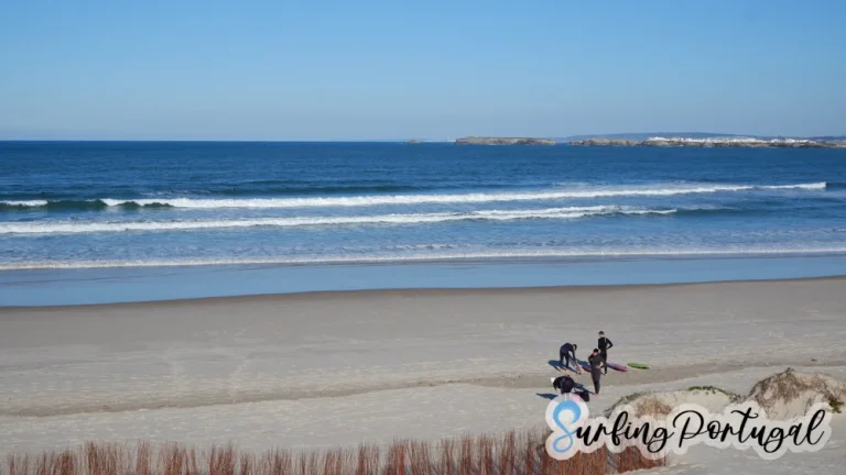 Surfers warming up at Peniche Cerro