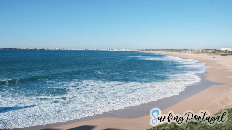 Panoramic view of the bay where Consolação surf spot is located