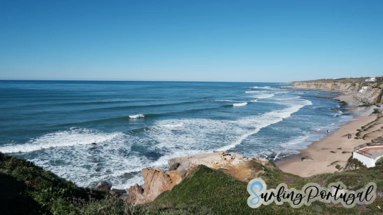 Panoramic view of Praia de São Sebastião, Ericeira