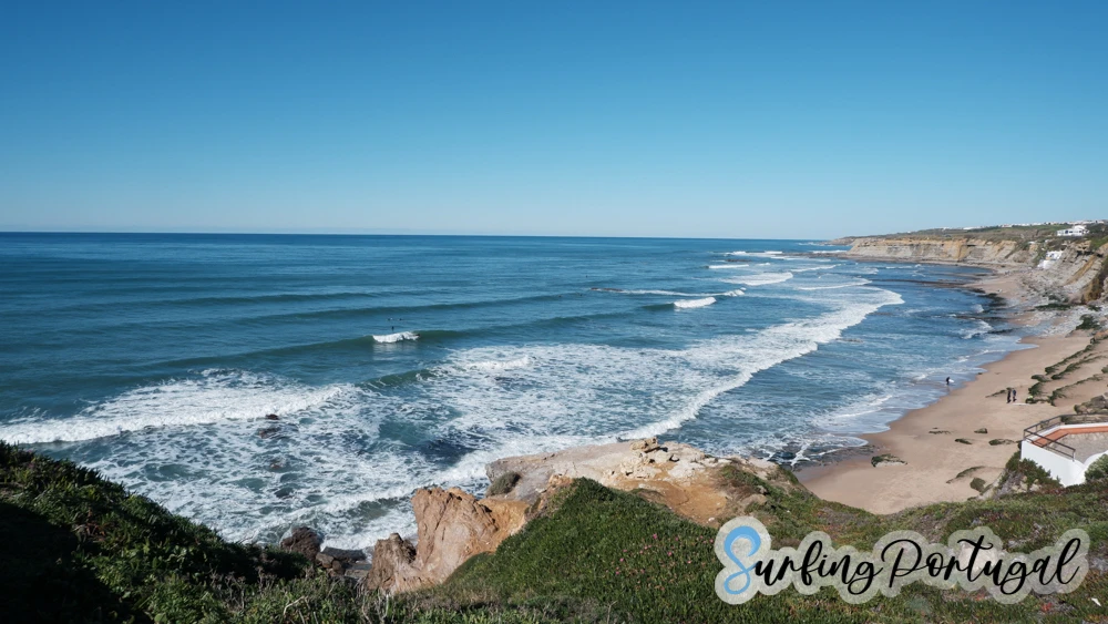 Panoramic view of Praia de São Sebastião, Ericeira