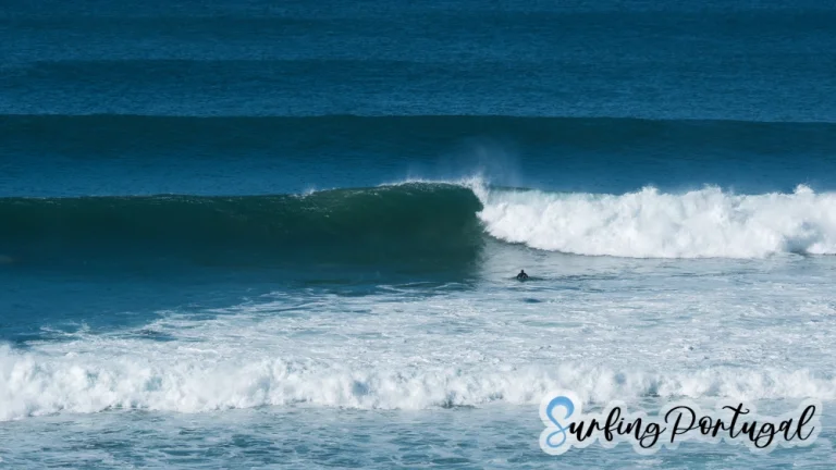 Surfer at Praia de São Lourenço, Ericeira