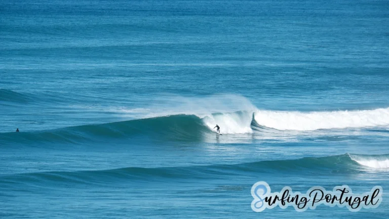 Surfer at Praia de São Lourenço, Ericeira