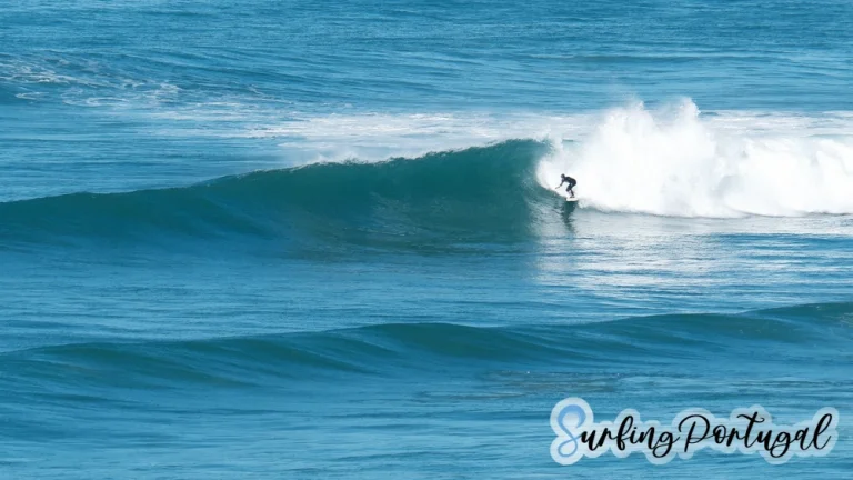 Surfer at Praia de São Lourenço, Ericeira