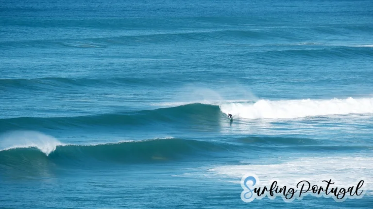 Surfer at Praia de São Lourenço, Ericeira
